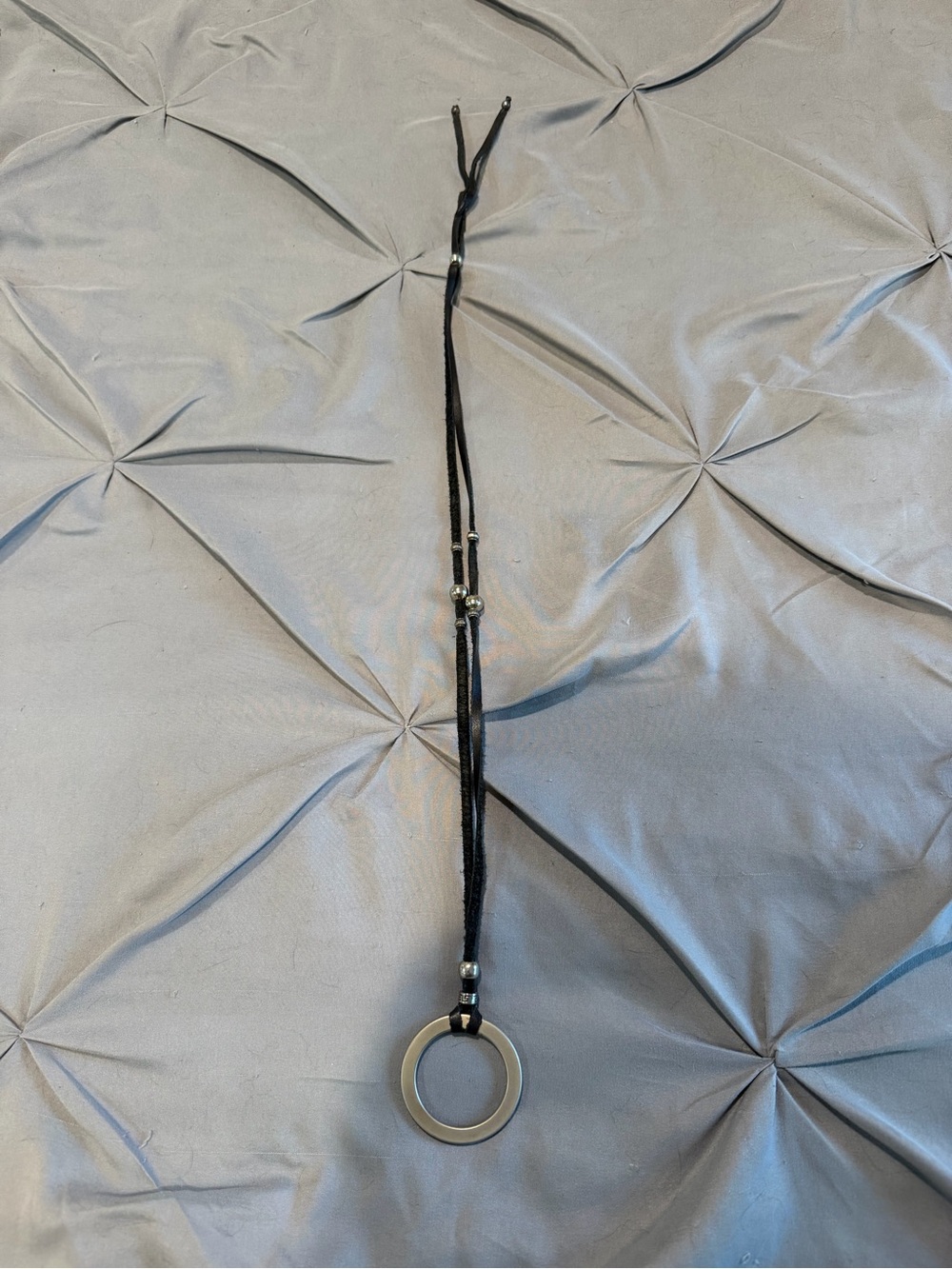 Black Circle Pendant Necklace - Women Accessories